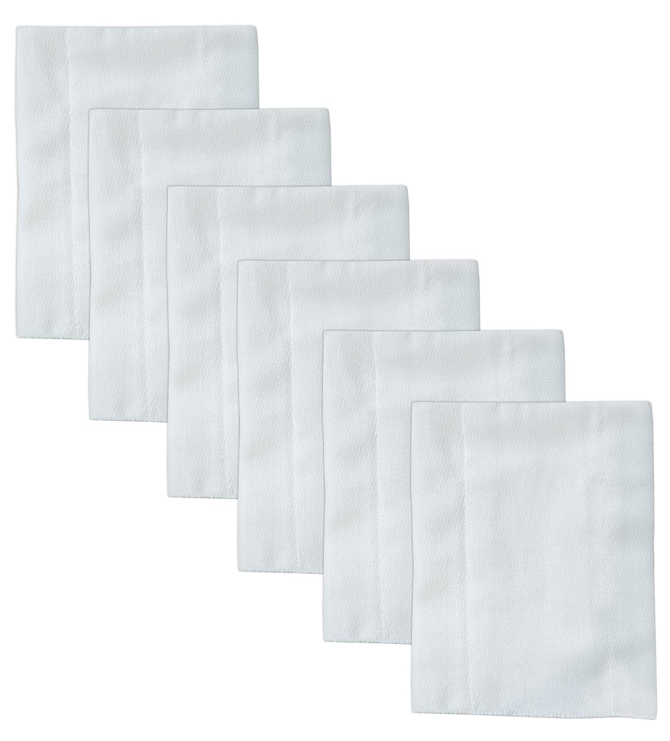 Ruvanti Unisex Baby Boys Girls Birdseye Prefold Cloth Diapers Washable - White 3-Ply 10 Pack